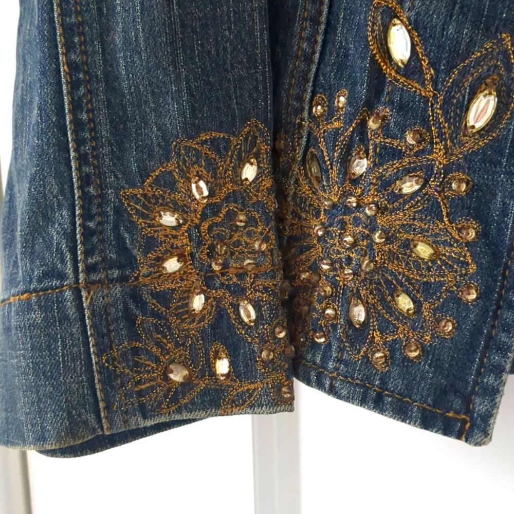 Chico's - Beaded Denim Jacket - Picture 4 of 6
